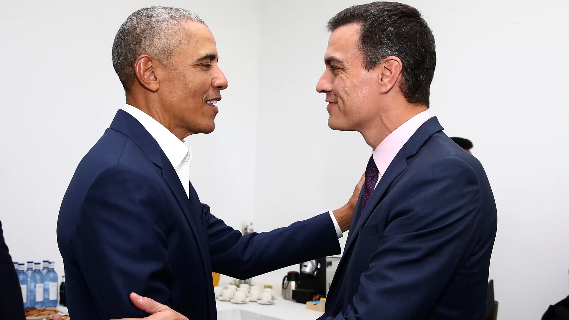 Pedro Sánchez y Barack Obama en Sevilla.