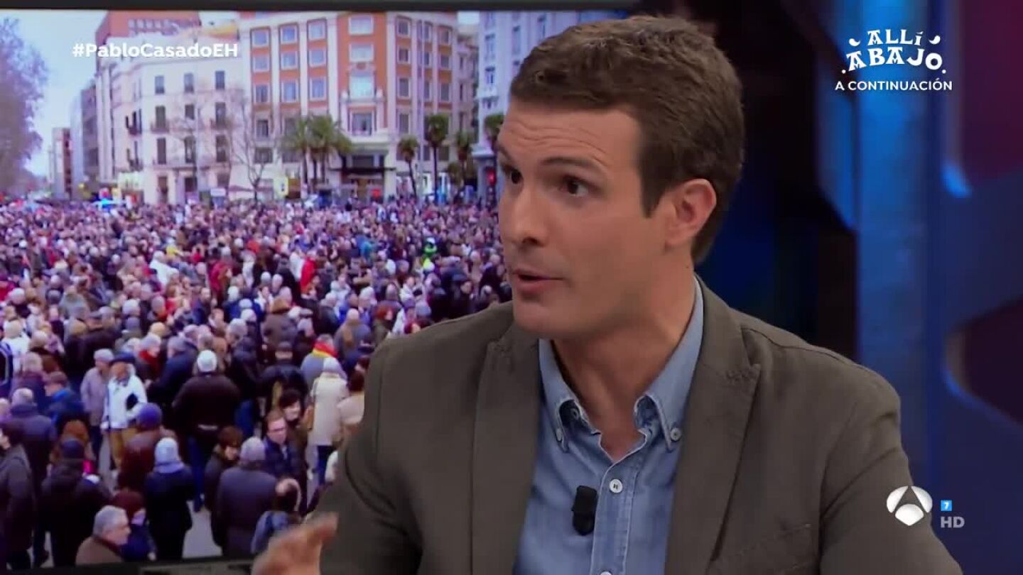 Pablo Casado, l&iacute;der del PP, en El Hormiguero