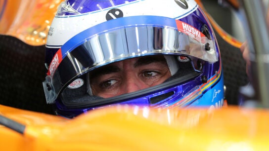 Fernando Alonso, en los test de Bar&eacute;in de F1