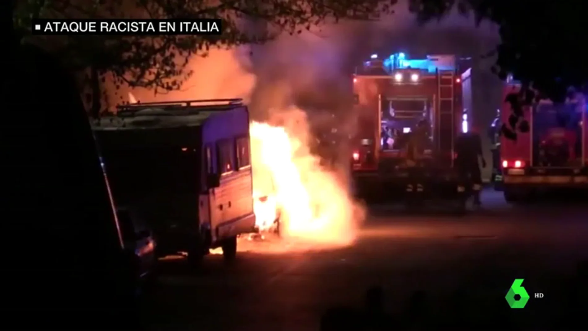 Grupos de ultraderecha italianos incendian contenedores e impulsan el odio en protesta a la acogida de familias gitanas en centros públicos