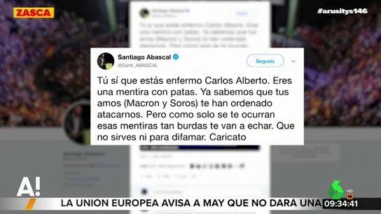 Abascal ataca a Rivera Abascal ataca a Rivera