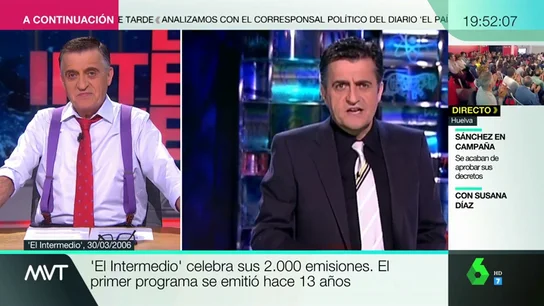 Más Vale Tarde recuerda a Wyoming cómo fue el primer programa de El Intermedio Más Vale Tarde recuerda a Wyoming cómo fue el primer programa de El Intermedio