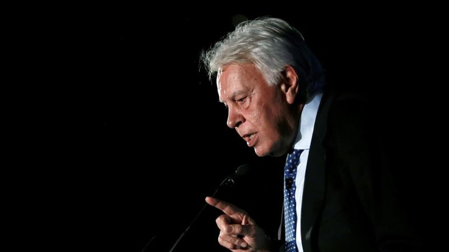 El expresidente del Gobierno Felipe Gonz&aacute;lez 