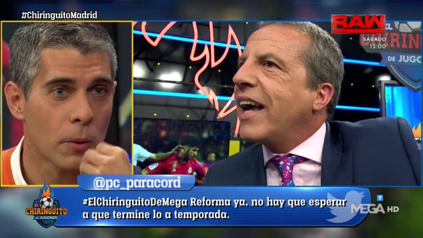 Crist&oacute;bal Soria, 'euf&oacute;rico' en El Chiringuito: "Zizou entrenador, siempre"