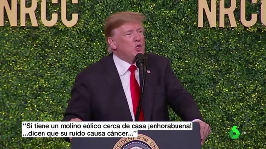 Trump carga contra la energía eólica asegurando que los molinos de viento dan cáncer Trump carga contra la energía eólica asegurando que los molinos de viento dan cáncer