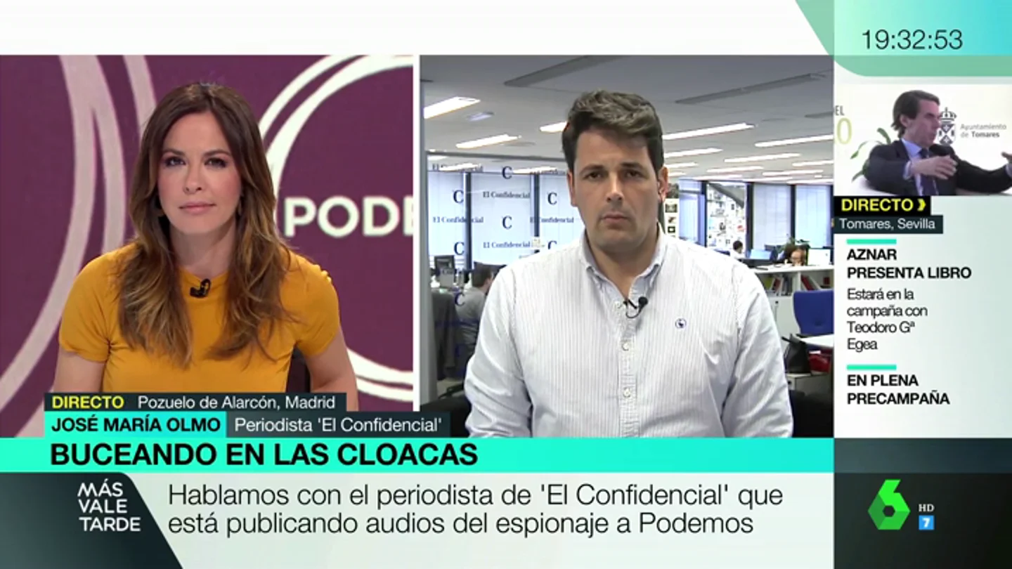 José María Olmo, periodista de 'El Confidencial': "Se cumplen las sospechas de Podemos: la investigación tenía una motivación política" José María Olmo, periodista de 'El Confidencial': "Se cumplen las sospechas de Podemos: la investigación tenía una motivación política"