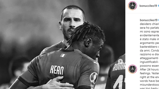 Bonucci se disculpa Bonucci se disculpa