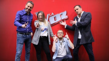 Los finalistas de La Voz: Andrés Martín, María Espinosa, Javi Moya y Ángel Cortés