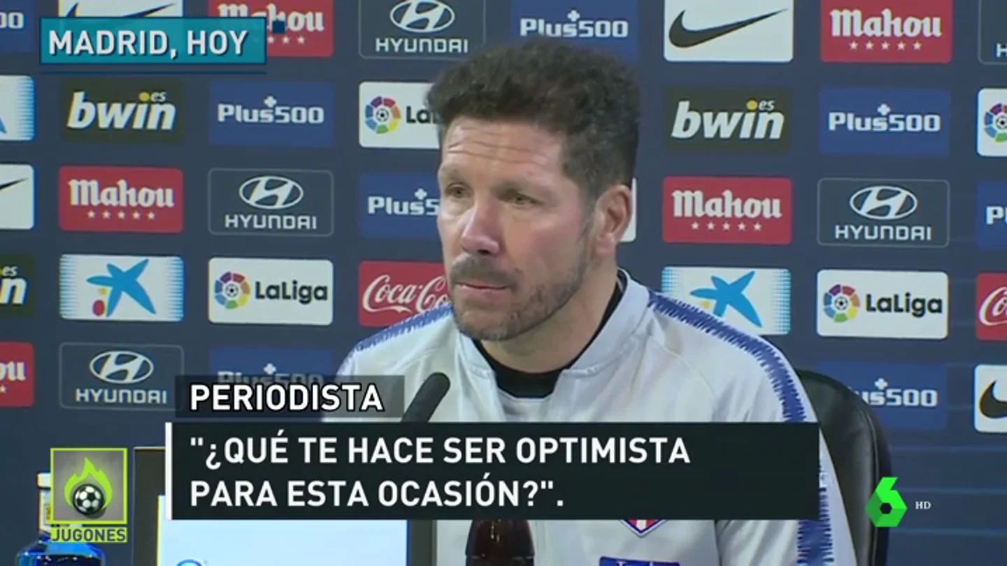 Simeone: "En estos años somos los competidores más cercanos del Barcelona" Simeone: "En estos años somos los competidores más cercanos del Barcelona"
