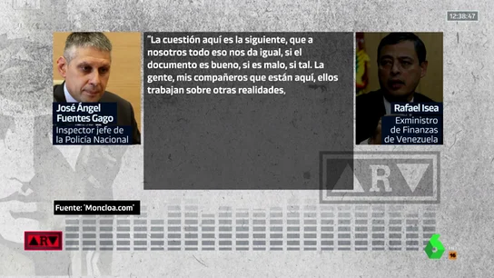 Nuevos audios sobre la trama de espionaje a Podemos: "A nosotros nos da igual si el documento es bueno, si es malo…" Nuevos audios sobre la trama de espionaje a Podemos: "A nosotros nos da igual si el documento es bueno, si es malo…"