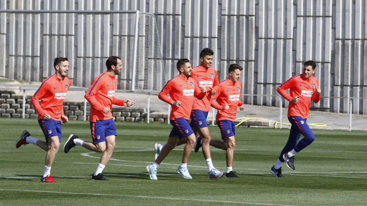 Entrenamiento del Atlético de Madrid