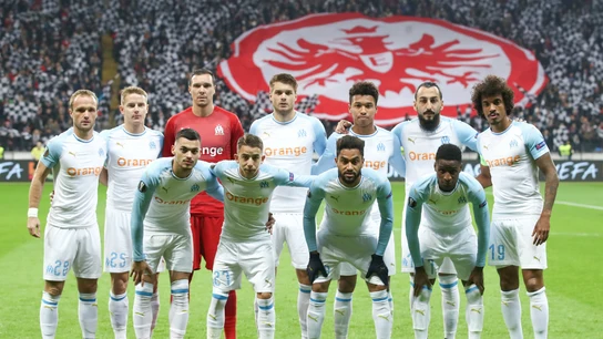 El once del Olympique de Marsella ante el Eintracht El once del Olympique de Marsella ante el Eintracht