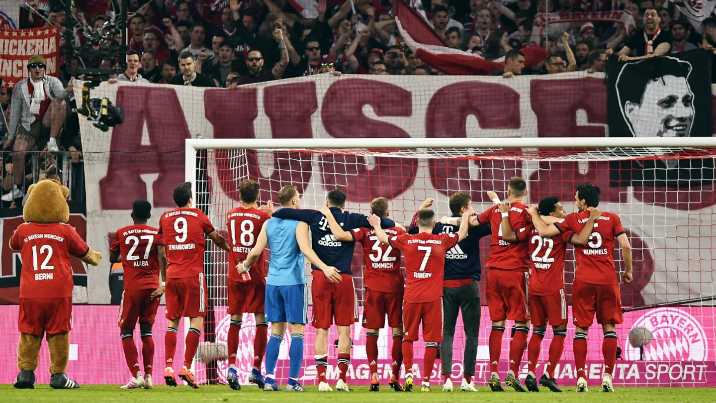 El Bayern celebra una victoria El Bayern celebra una victoria
