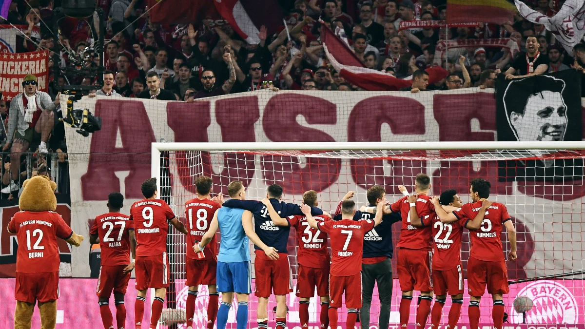 El Bayern celebra una victoria