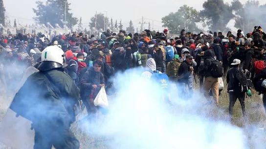 Tensión en la frontera de Grecia y Macedonia Tensión en la frontera de Grecia y Macedonia