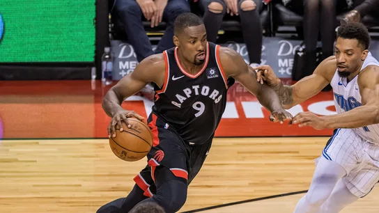 Serge Ibaka, en un partido con los Raptors Serge Ibaka, en un partido con los Raptors