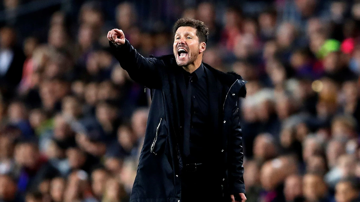 Simeone, en la banda