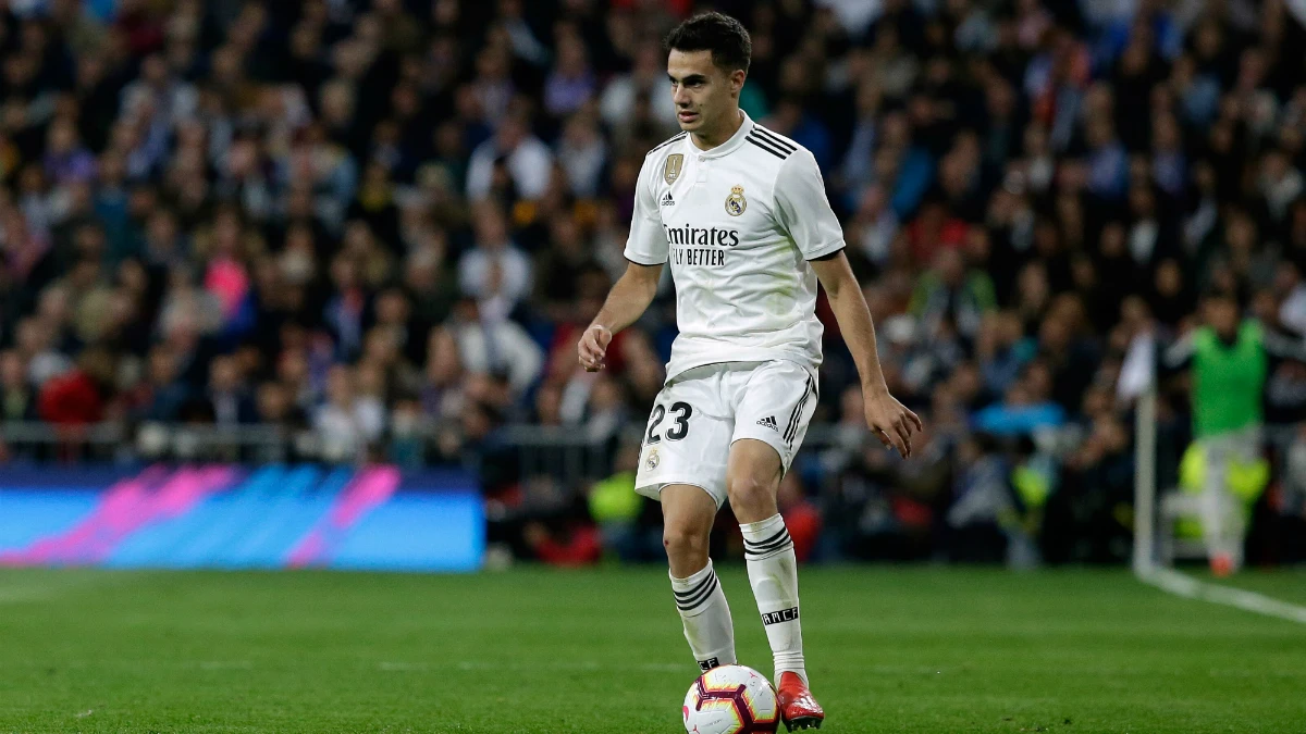 Reguilón, con el Real Madrid