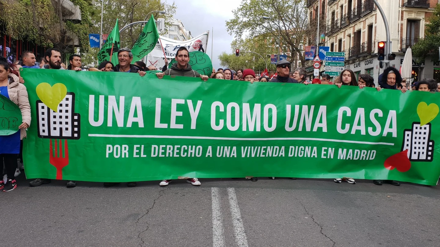 Manifestación en Madrid por una vivienda digna Manifestación en Madrid por una vivienda digna