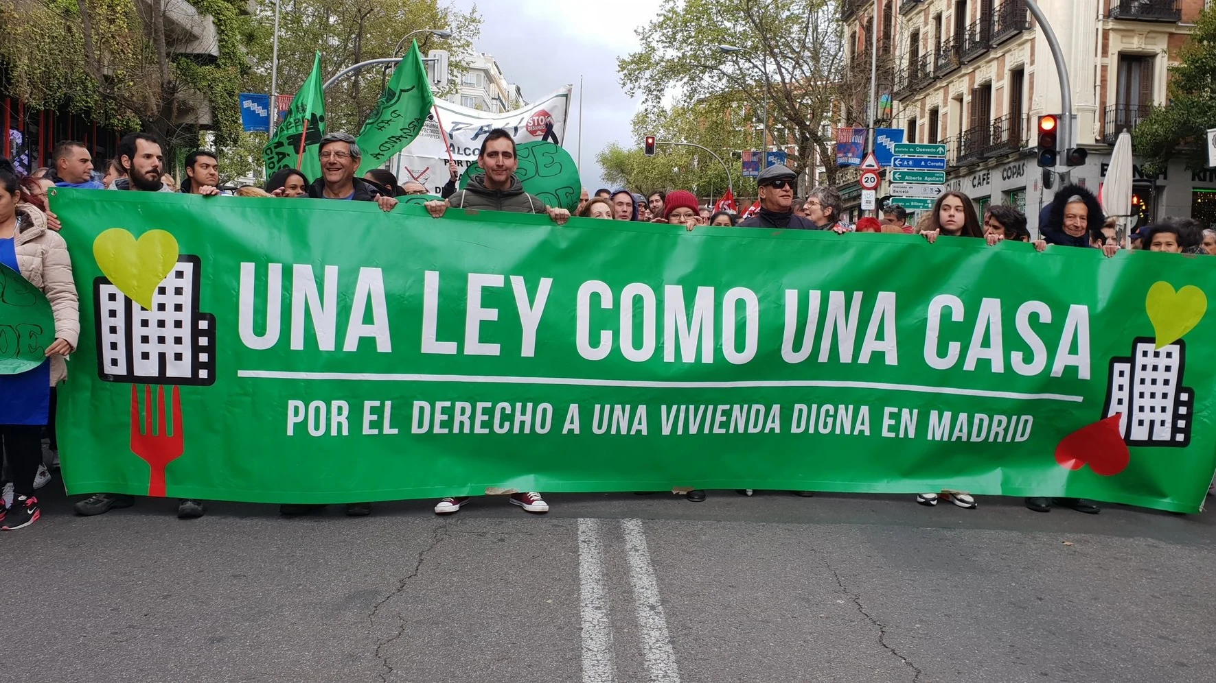 Manifestación en Madrid por una vivienda digna