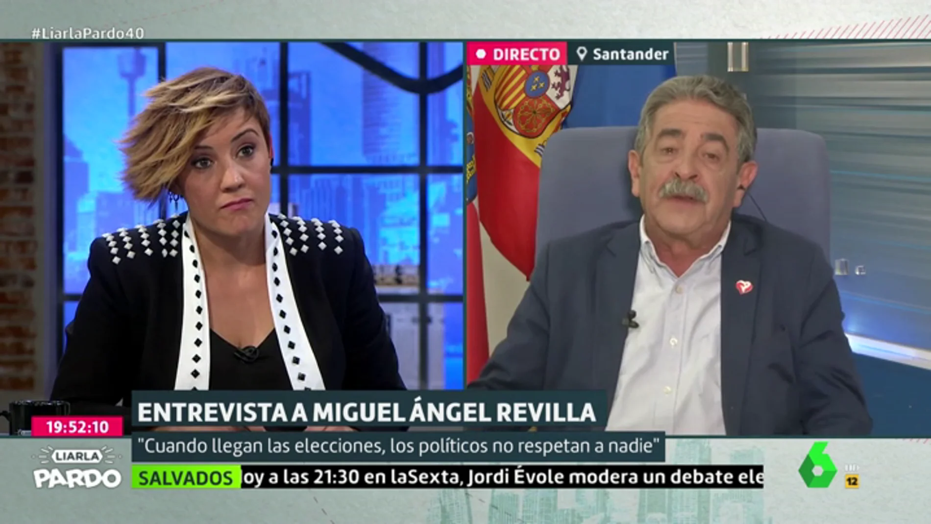 Miguel Ángel Revilla califica de "fantochadas" las acusaciones de "proetarra" de Casado a Sánchez: "No vamos a remover una historia terrible"