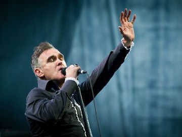 Morrissey durante un concierto en Escocia Morrissey durante un concierto en Escocia