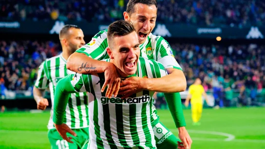 Giovani Lo Celso y Andrés Guardado celebrando un gol del Betis Giovani Lo Celso y Andrés Guardado celebrando un gol del Betis