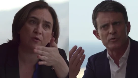 Ada Colau y Manuel Valls en Salvados Ada Colau y Manuel Valls en Salvados