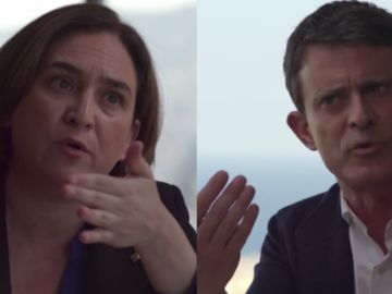 Ada Colau y Manuel Valls en Salvados Ada Colau y Manuel Valls en Salvados
