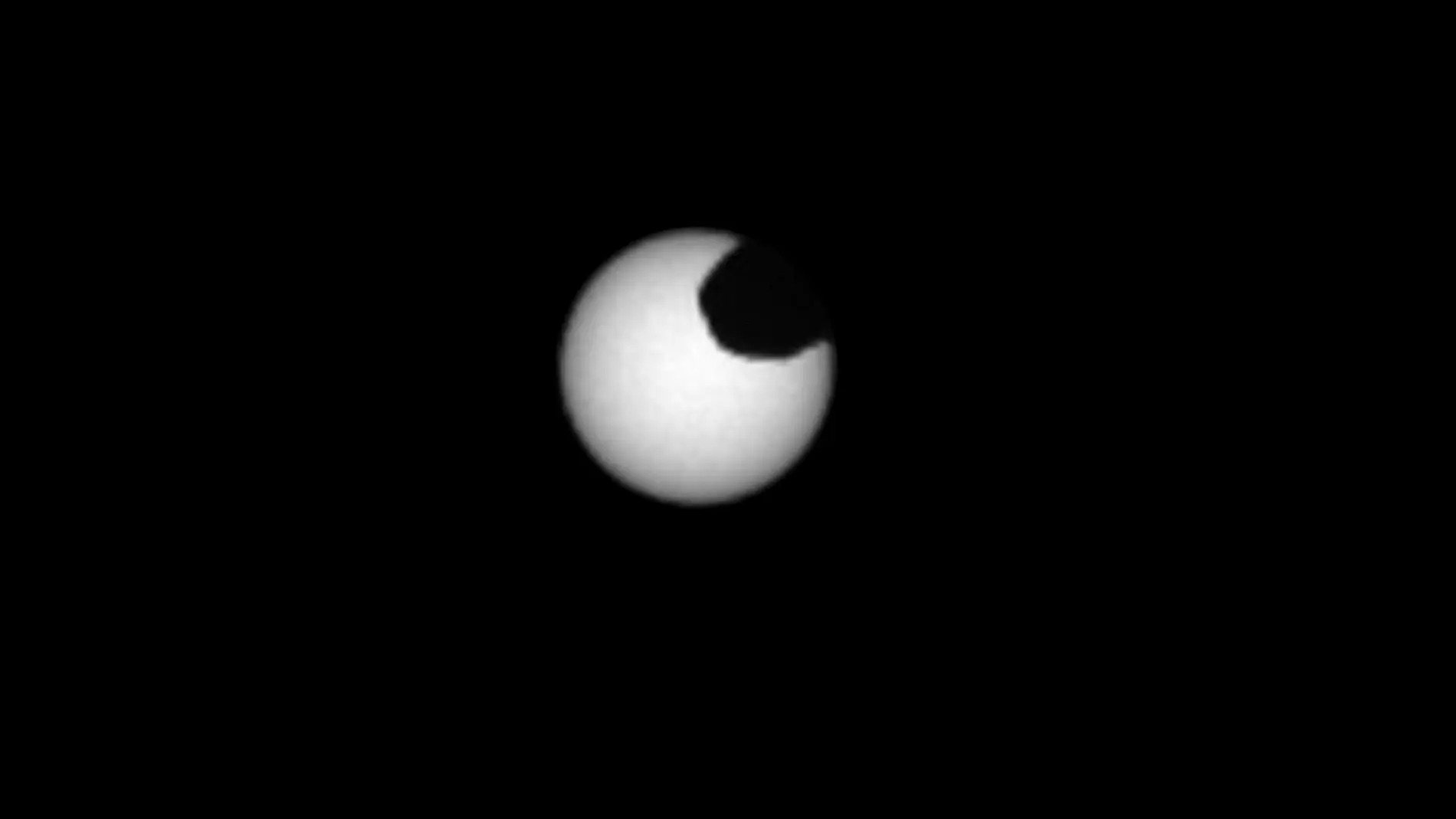 Así se ve un eclipse de Sol desde Marte