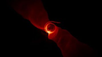 Simulación de un agujero negro 