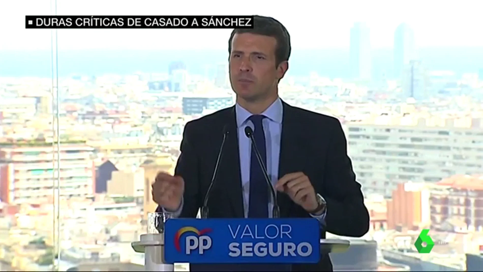 Pablo Casado acusa a Pedro Sánchez por apoyarse en "proetarras": "Prefiere manos manchadas de sangre a manos pintadas de blanco"
