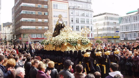 Virgen de Dolores, procesión del Santo Encuentro