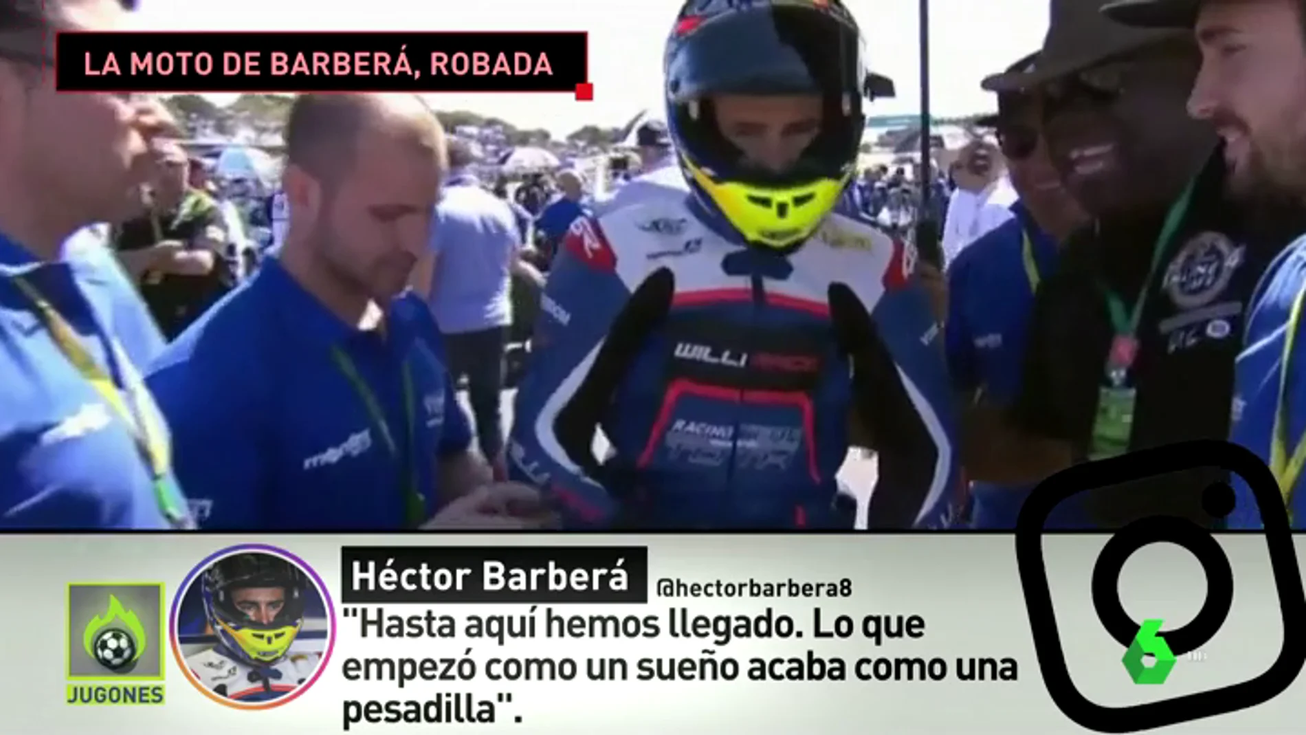 El misterioso robo de la moto de Barberá: "Héctor no quería correr, y para él era mejor venir y coger la moto"
