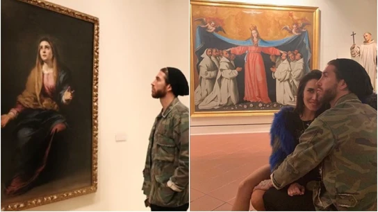 Sergio Ramos y Pilar Rubio, en su visita al Museo de Bellas Artes de Sevilla Sergio Ramos y Pilar Rubio, en su visita al Museo de Bellas Artes de Sevilla