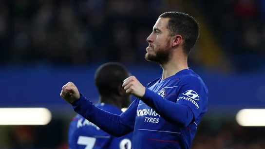 Eden Hazard celebra un gol con el Chelsea Eden Hazard celebra un gol con el Chelsea