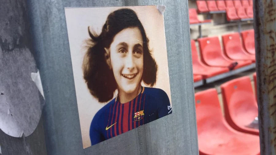 La imagen de Ana Frank con la camiseta del Barcelona