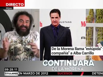 El Sevilla, sobre la 'guerra' entre De la Morena y Alba Carrillo El Sevilla, sobre la 'guerra' entre De la Morena y Alba Carrillo