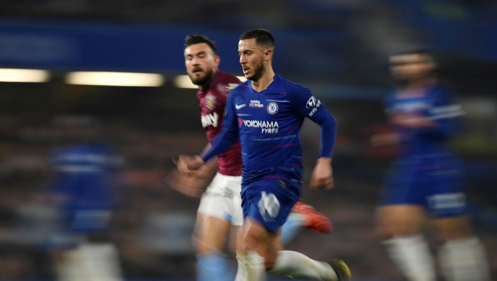 Hazard, a toda velocidad contra el West Ham