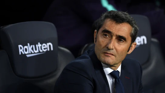 Ernesto Valverde, en el banquillo del Camp Nou Ernesto Valverde, en el banquillo del Camp Nou