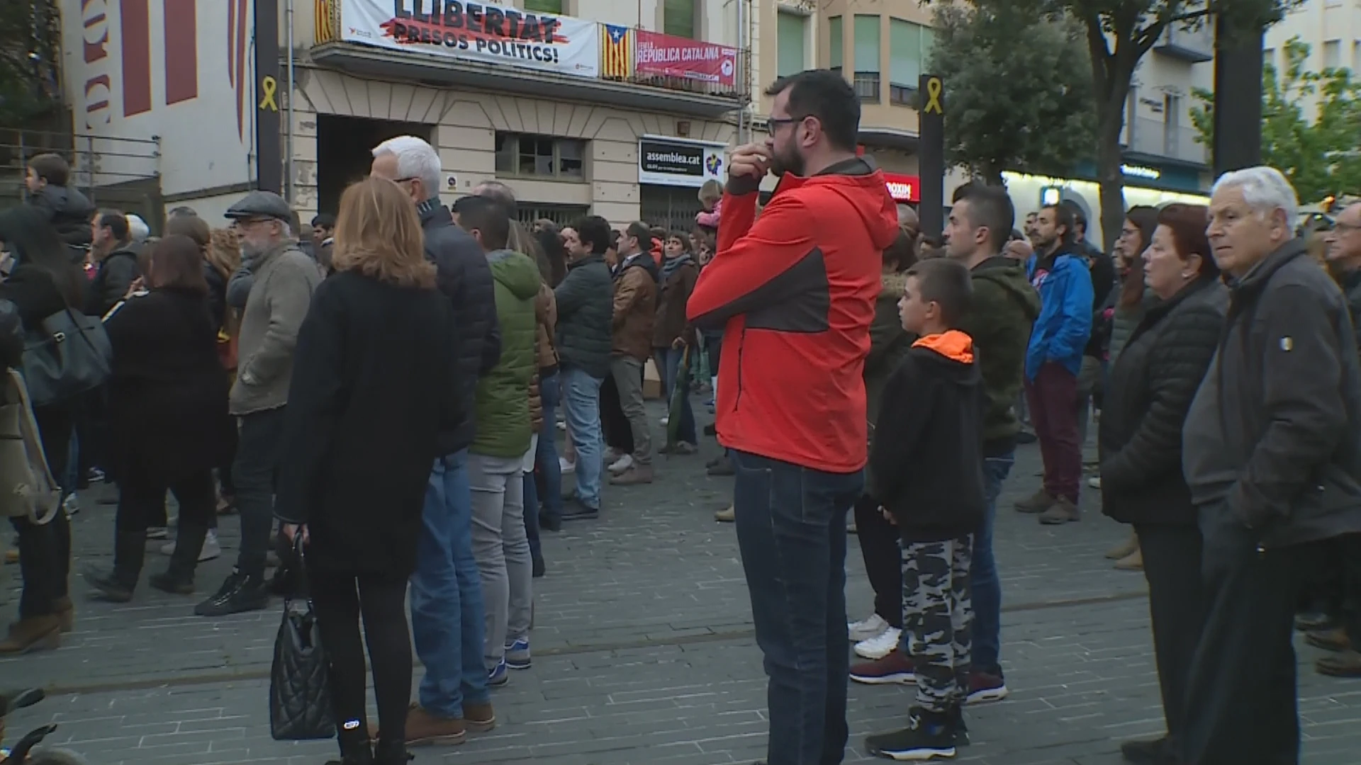 Concentración contra el asesinato machista de Olot