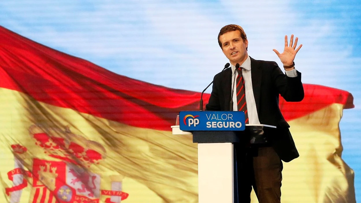 Pablo Casado en un acto en Alicante