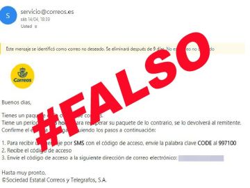 Alertan de un nuevo timo relacionado con un paquete falso de Correos Alertan de un nuevo timo relacionado con un paquete falso de Correos