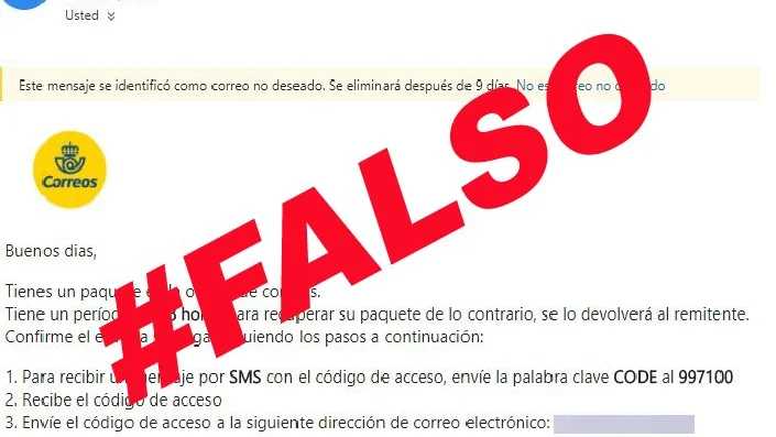 Alertan de un nuevo timo relacionado con un paquete falso de Correos