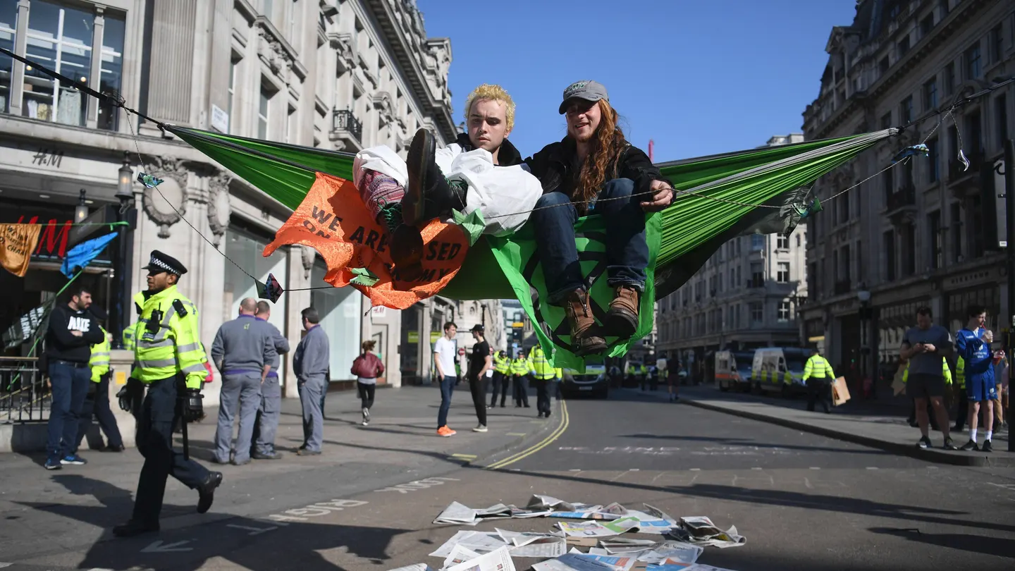 Manifestantes de 'Extinction Rebellion' Manifestantes de 'Extinction Rebellion'