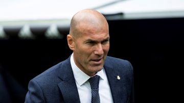 Zinedine Zidane, en el Santiago Bernabéu