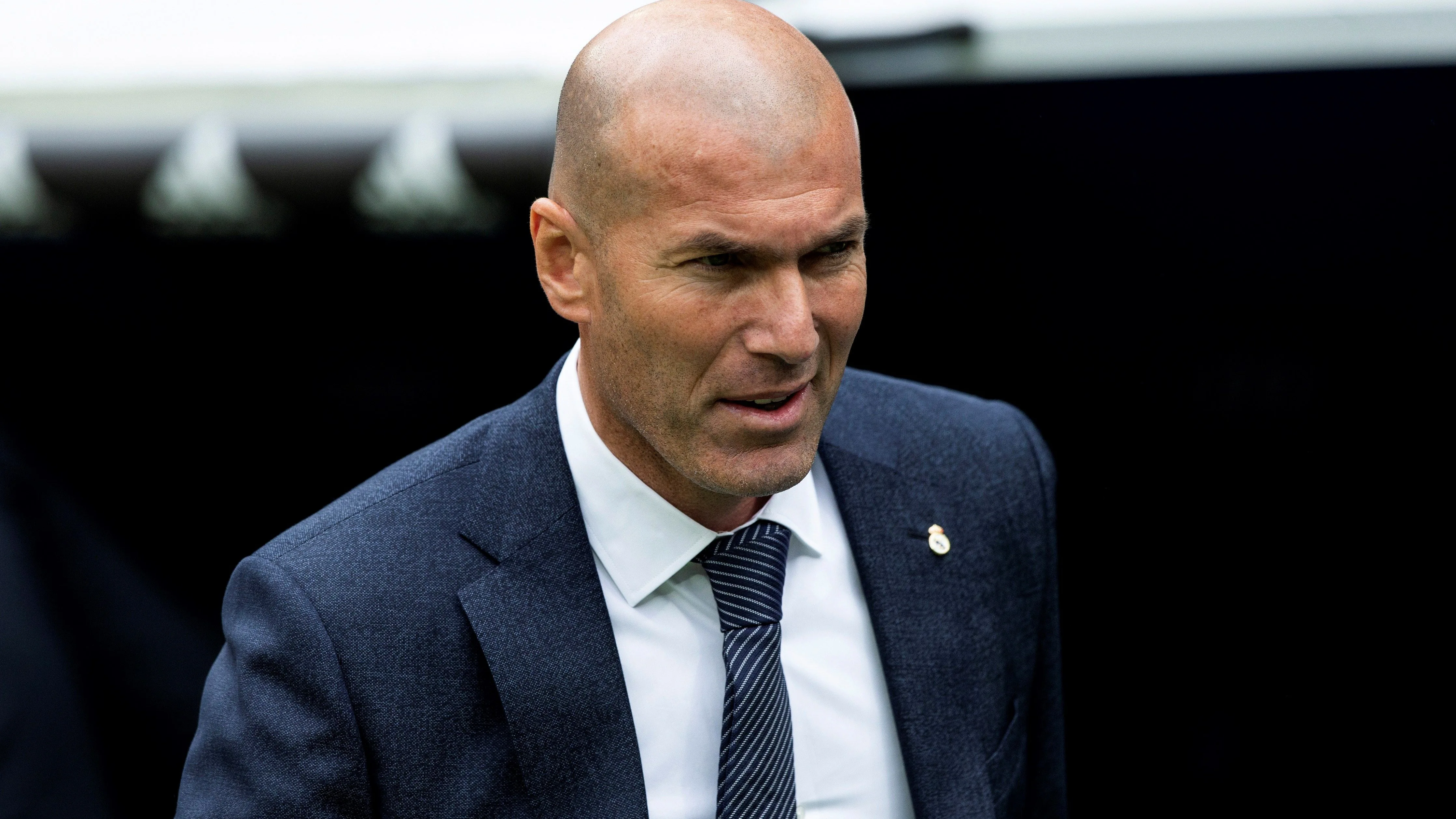 Zinedine Zidane, en el Santiago Bernabéu