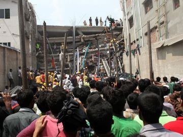 Así fue el derrumbe del Rana Plaza Así fue el derrumbe del Rana Plaza
