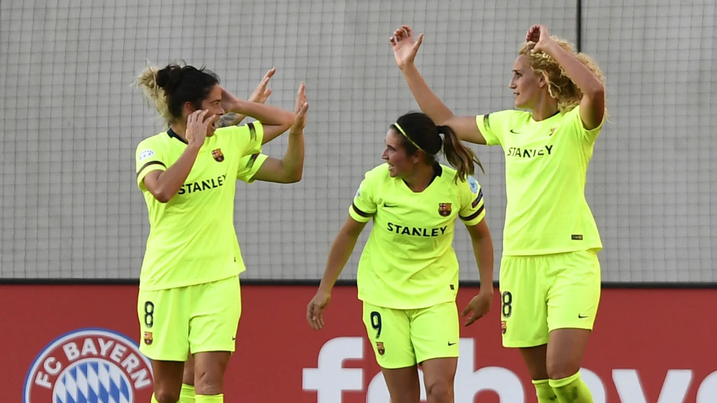 El Barcelona celebra un gol El Barcelona celebra un gol