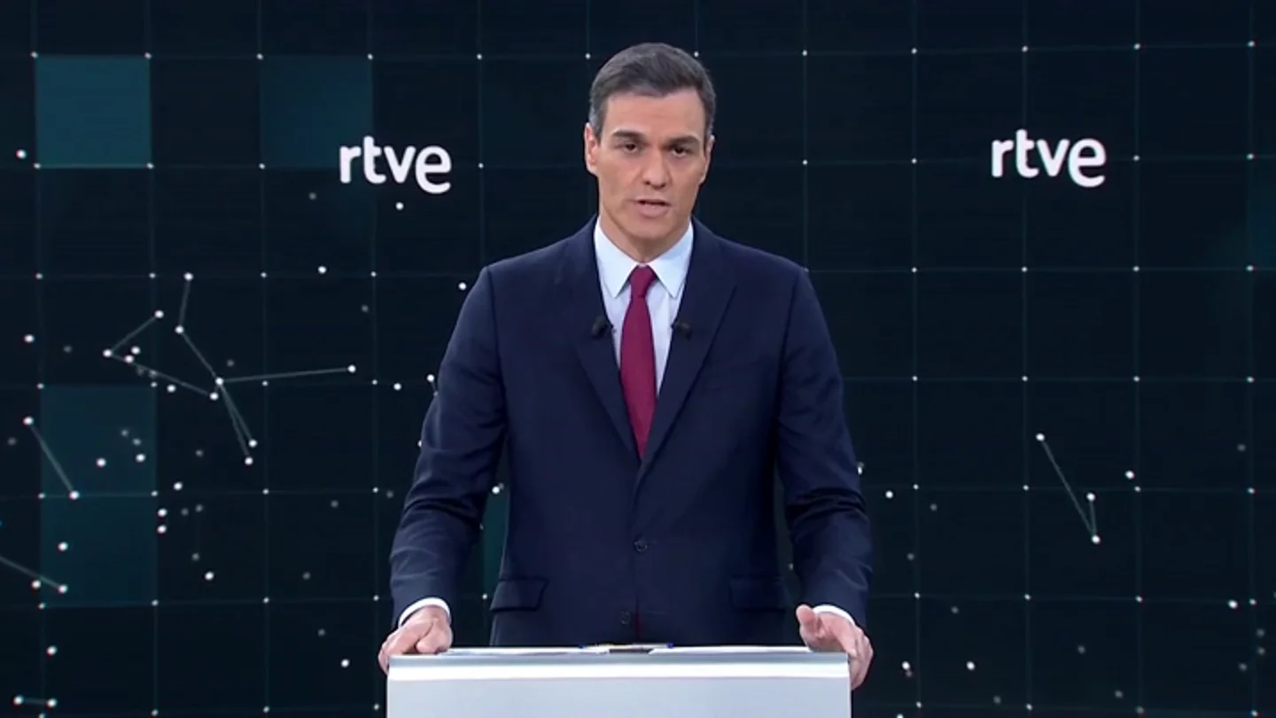 Debate electoral TVE | El primer minuto de Pedro Sánchez: "¿Queremos que España siga avanzando o que retroceda el 28 de Abril?" Debate electoral TVE | El primer minuto de Pedro Sánchez: "¿Queremos que España siga avanzando o que retroceda el 28 de Abril?"